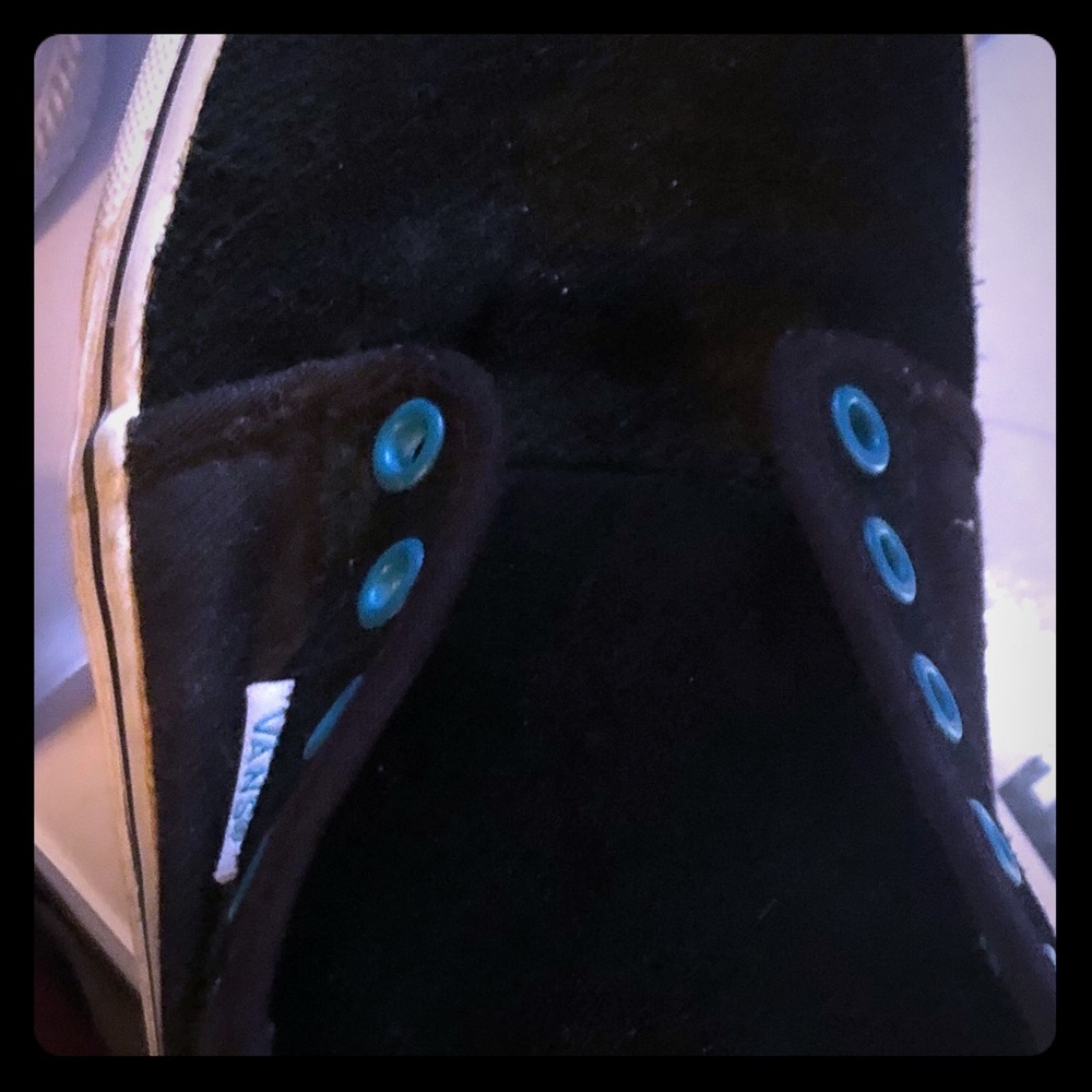 Vans turquoise and black